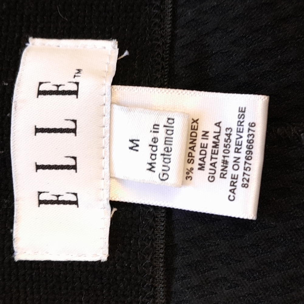 Elle black straight skirt size M - Picture 6 of 8